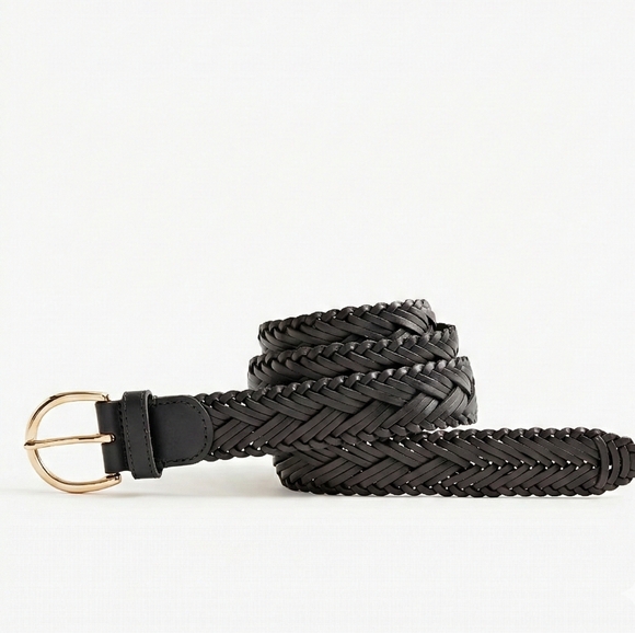 J Crew Woven leather belt - Picture 1 of 4